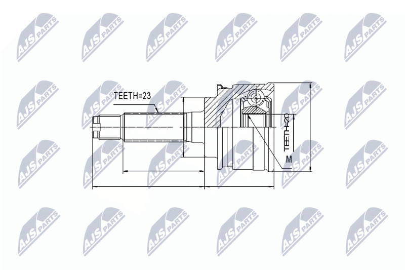 NTY NPZ-SU-009 Joint Kit, drive shaft
