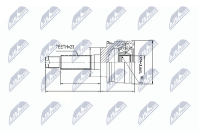 Joint Kit, drive shaft NTY NPZ-SU-009