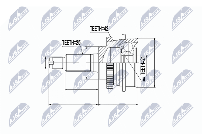NTY NPZ-SU-013 Joint Kit, drive shaft
