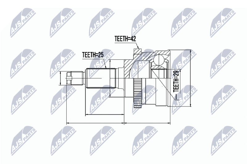 NTY NPZ-SU-022 Joint Kit, drive shaft