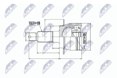 Joint Kit, drive shaft NTY NPZ-SU-026