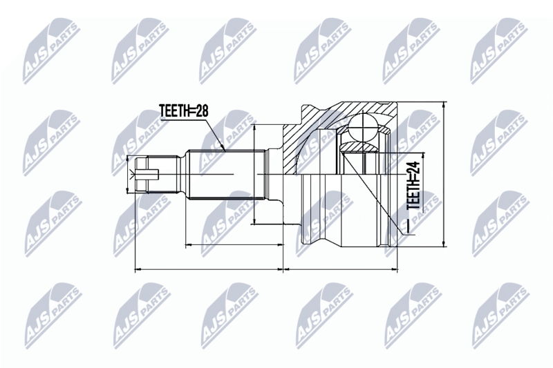 NTY NPZ-SU-032 Joint Kit, drive shaft