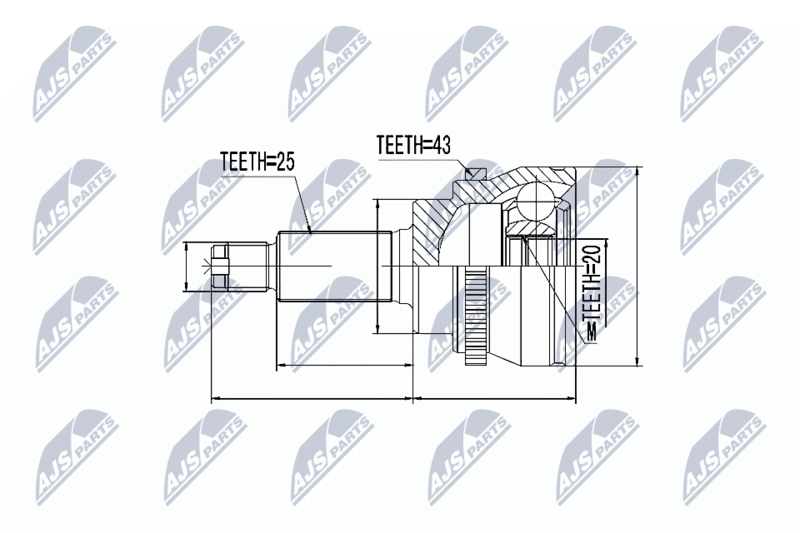 NTY NPZ-SU-033 Joint Kit, drive shaft