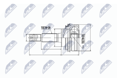 Joint Kit, drive shaft NTY NPZ-TY-000