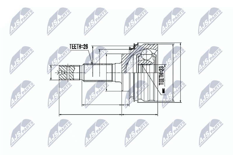 NTY NPZ-TY-005 Joint Kit, drive shaft