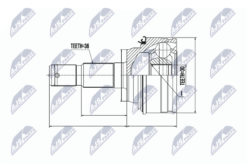 NTY NPZ-TY-011 Joint Kit, drive shaft