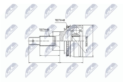 Joint Kit, drive shaft NTY NPZ-TY-029