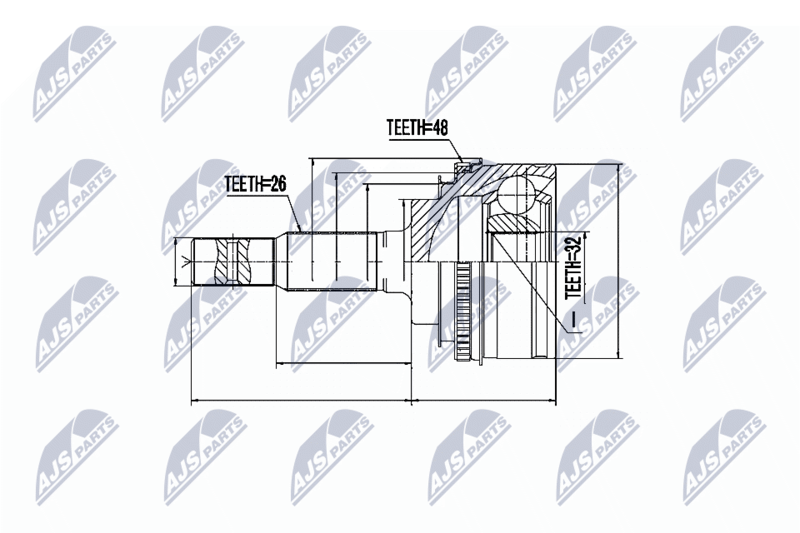 NTY NPZ-TY-030 Joint Kit, drive shaft