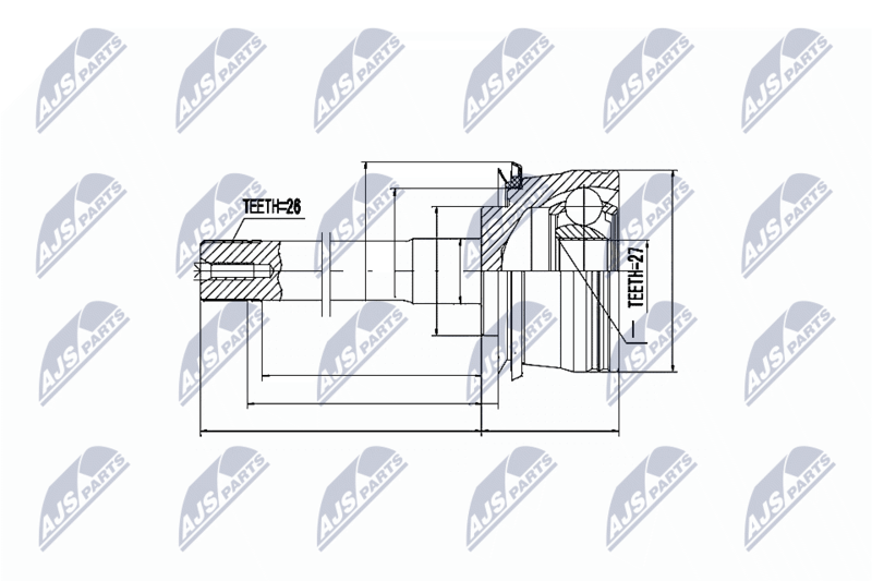NTY NPZ-TY-078 Joint Kit, drive shaft