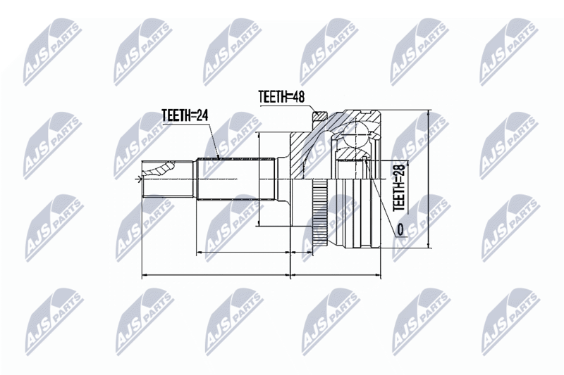 NTY NPZ-TY-080 Joint Kit, drive shaft