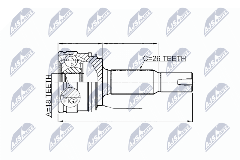 NTY NPZ-TY-085 Joint Kit, drive shaft