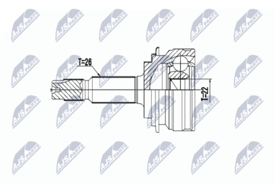 Joint Kit, drive shaft NTY NPZ-TY-101