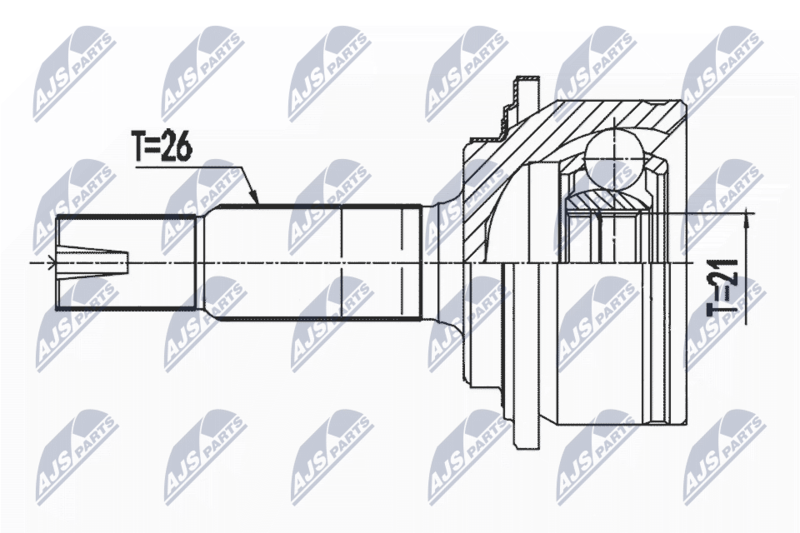 NTY NPZ-TY-104 Joint Kit, drive shaft