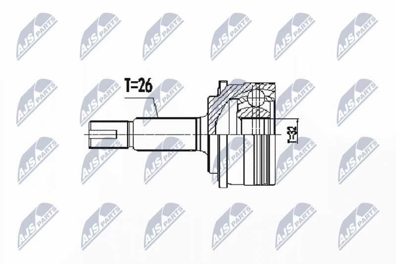 NTY NPZ-TY-105 Joint Kit, drive shaft