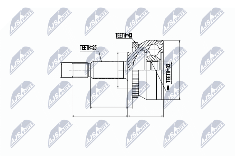 NTY NPZ-VV-002 Joint Kit, drive shaft