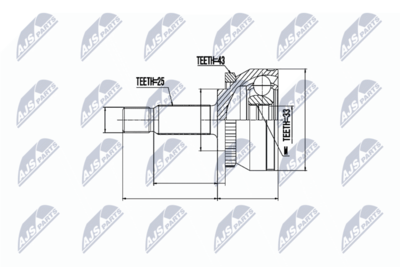 Joint Kit, drive shaft NTY NPZ-VV-002