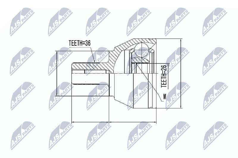 NTY NPZ-VV-014 Joint Kit, drive shaft