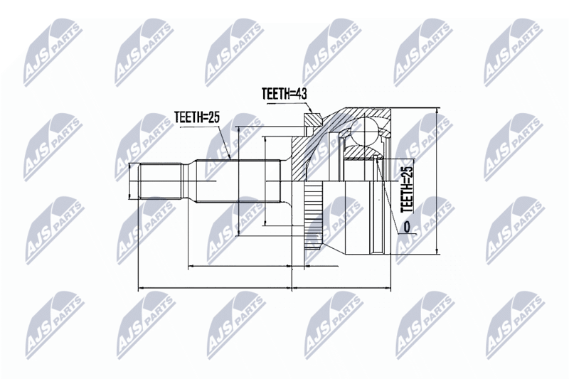 NTY NPZ-VV-015 Joint Kit, drive shaft