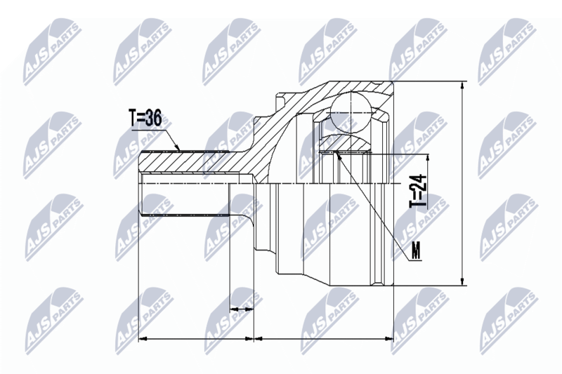 NTY NPZ-VV-020 Joint Kit, drive shaft