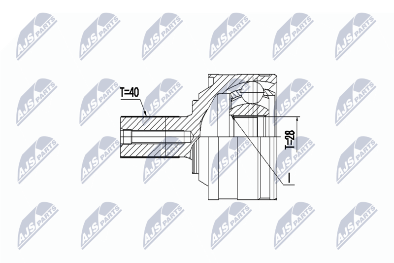 NTY NPZ-VV-025 Joint Kit, drive shaft