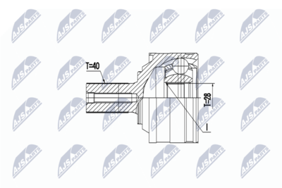 Joint Kit, drive shaft NTY NPZ-VV-025