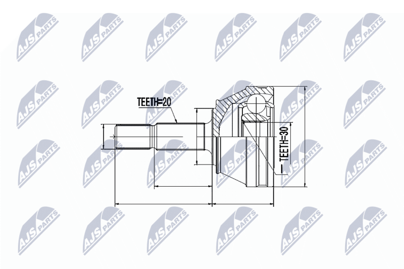 NTY NPZ-VW-001 Joint Kit, drive shaft