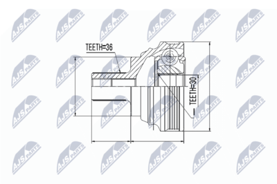 Joint Kit, drive shaft NTY NPZ-VW-030