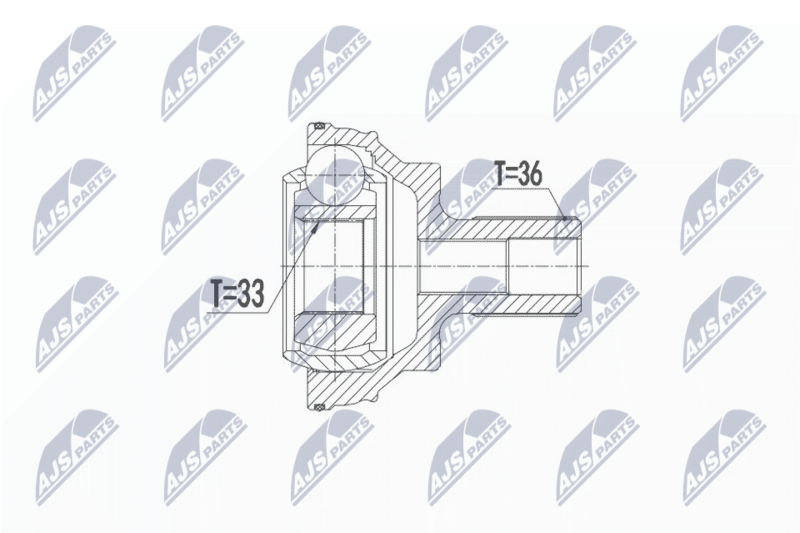 NTY NPZ-VW-047 Joint Kit, drive shaft