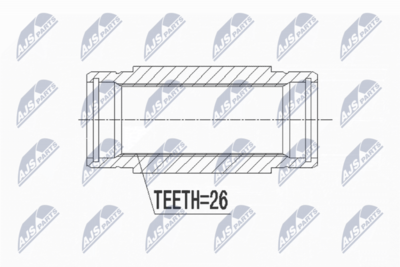 Joint Kit, drive shaft NTY NWP-CT-001