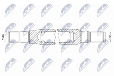 Drive Shaft NTY NWP-PL-003