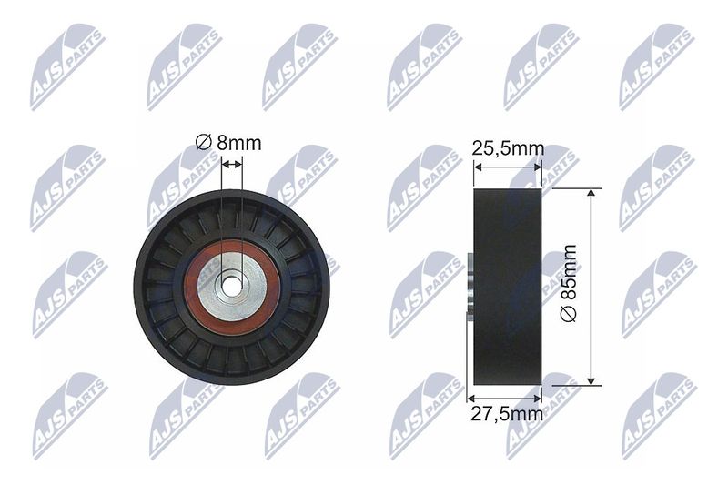 NTY RNK-AU-038 Deflection Pulley/Guide Pulley, V-belt