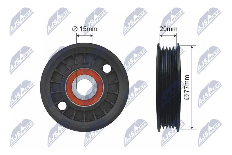 NTY RNK-AU-044 Deflection Pulley/Guide Pulley, V-belt