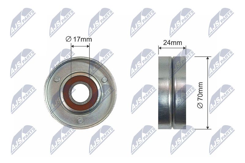 NTY RNK-AU-051 Deflection Pulley/Guide Pulley, V-belt