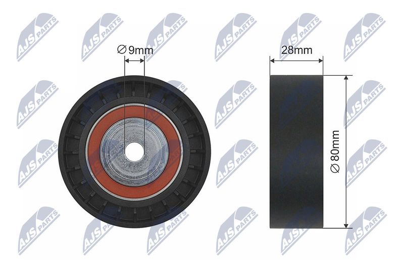 NTY RNK-BM-019 Deflection Pulley/Guide Pulley, V-belt