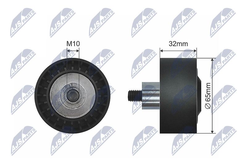 NTY RNK-BM-021 Deflection Pulley/Guide Pulley, V-belt