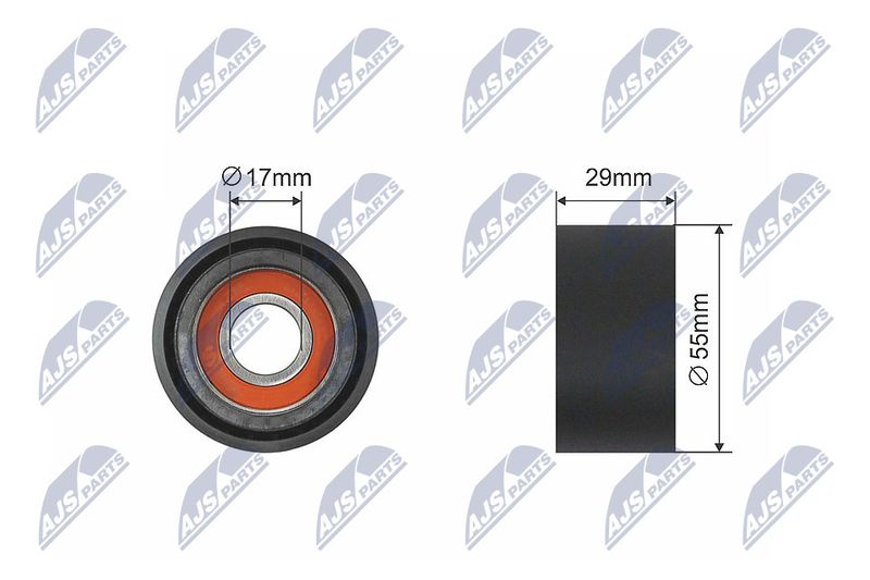 NTY RNK-BM-038 Tensioner Pulley, V-belt