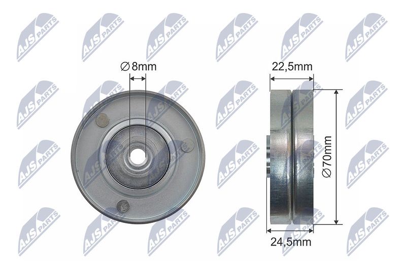 NTY RNK-BM-039 Deflection Pulley/Guide Pulley, V-belt