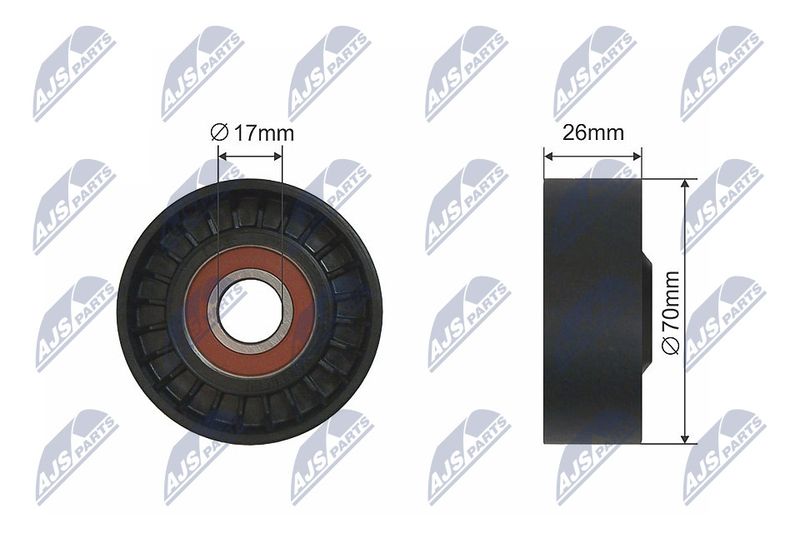 NTY RNK-CH-021 Belt Tensioner, V-ribbed belt