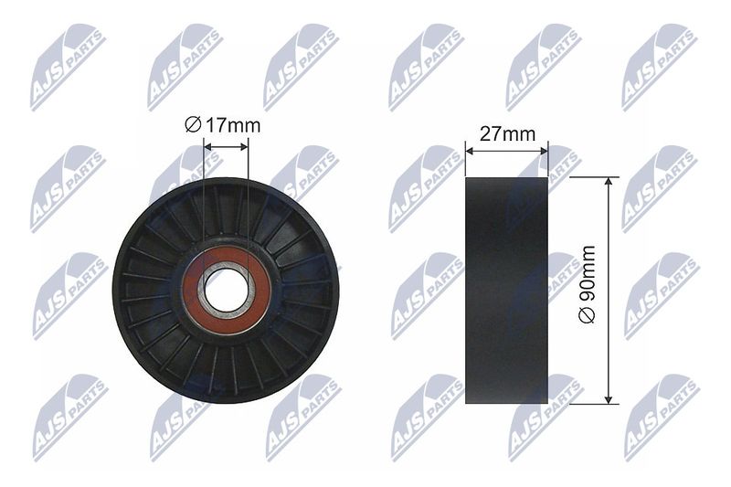 NTY RNK-CH-034 Tensioner Pulley, V-belt