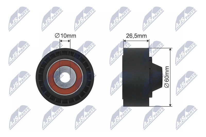 NTY RNK-CT-043 Tensioner Pulley, V-belt