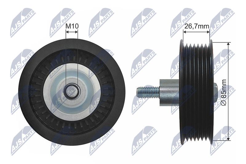 NTY RNK-FR-045 Deflection Pulley/Guide Pulley, V-belt