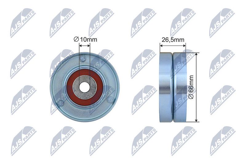 NTY RNK-FT-017 Tensioner Pulley, V-ribbed belt