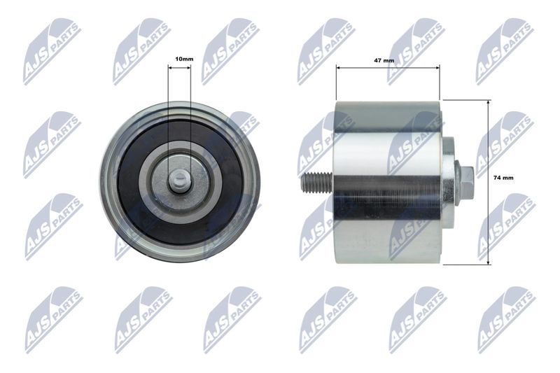 NTY RNK-FT-023 Deflection/Guide Pulley, V-ribbed belt