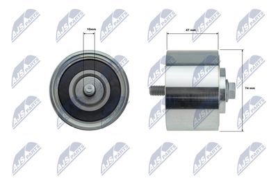 Deflection/Guide Pulley, V-ribbed belt NTY RNK-FT-023
