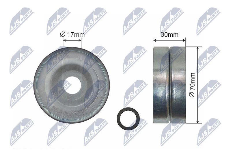 NTY RNK-HD-015 Belt Tensioner, V-ribbed belt