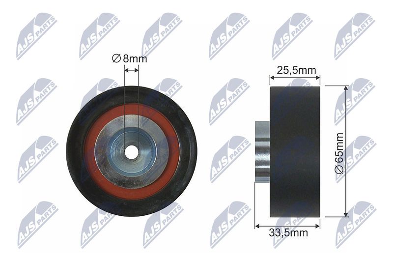 NTY RNK-HD-021 Deflection Pulley/Guide Pulley, V-belt