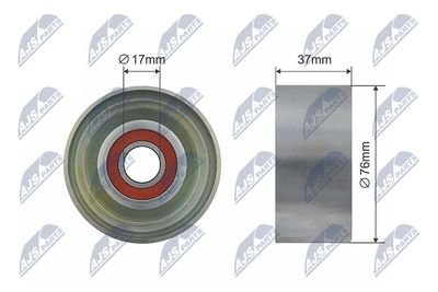 Deflection Pulley/Guide Pulley, V-belt NTY RNK-HD-023
