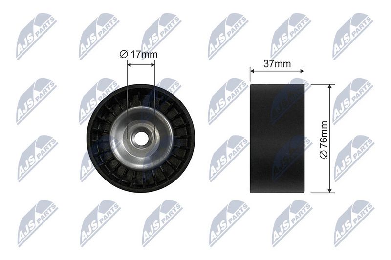 NTY RNK-HD-024 Tensioner Pulley, V-ribbed belt
