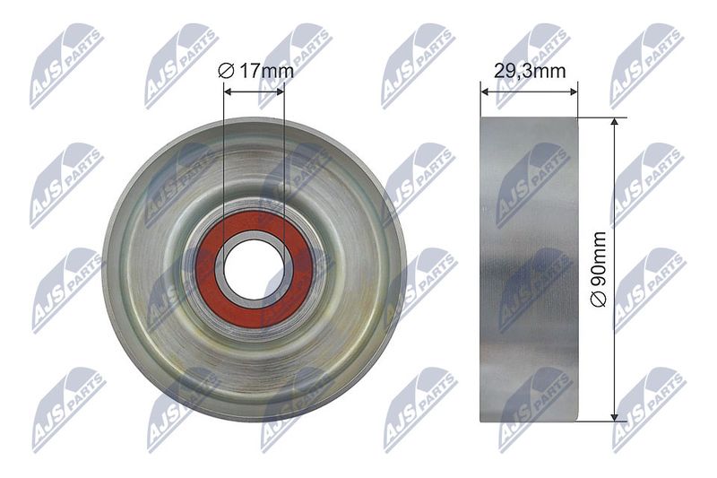 NTY RNK-HY-519 Deflection Pulley/Guide Pulley, V-belt