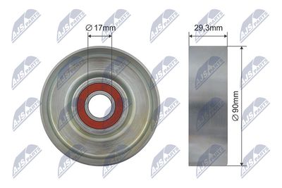 Deflection Pulley/Guide Pulley, V-belt NTY RNK-HY-519